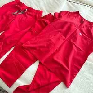 Figs - “POP RED” 2 PIECE SET - in GREAT condition